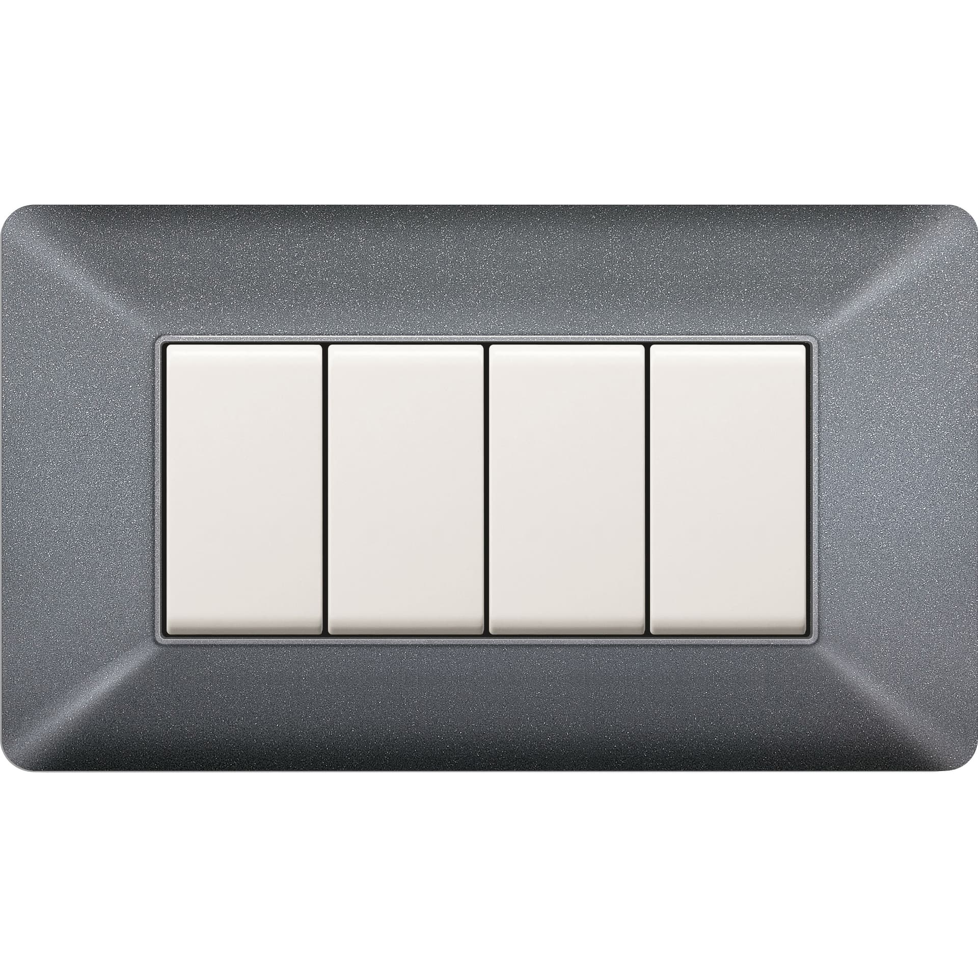 Placca Easy Matix Grigio Chiaro 4P - 2