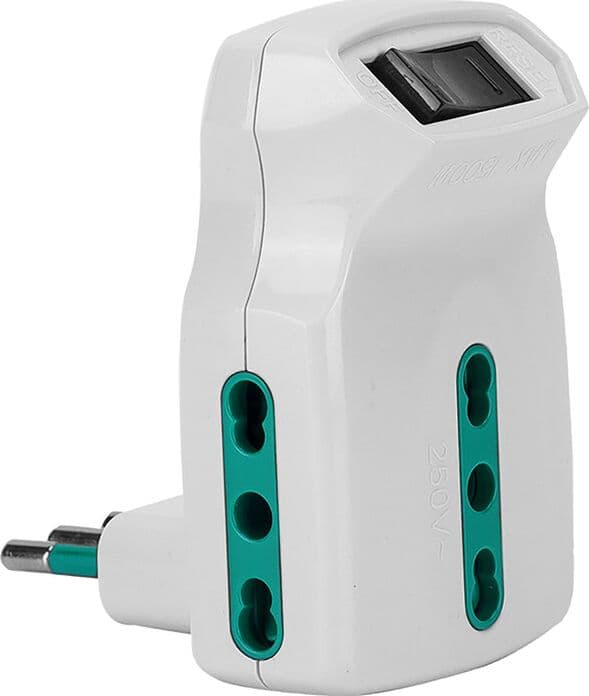 Fme 87.315 Adattatore 10A 3P Bip con Inter Sicur Spina - 2