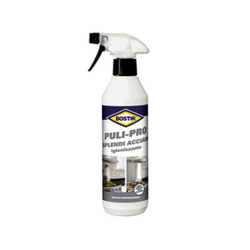 Bostik Puli Pro Splendi Acciaio Igienizzante 500 ml 6 Pezzi - 2