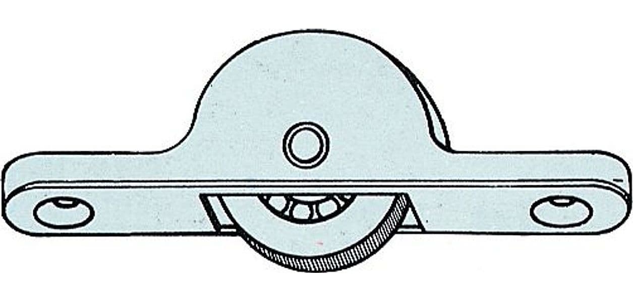 105 Carrello con Ruota Cementato D 18 mm* Omge 50 Pezzi