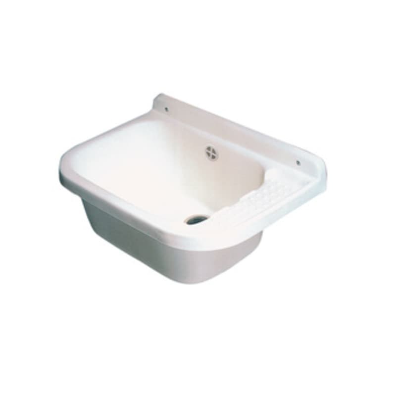 Lavatoio Resina a Parete 50 x 35 cm con Sifone - 2