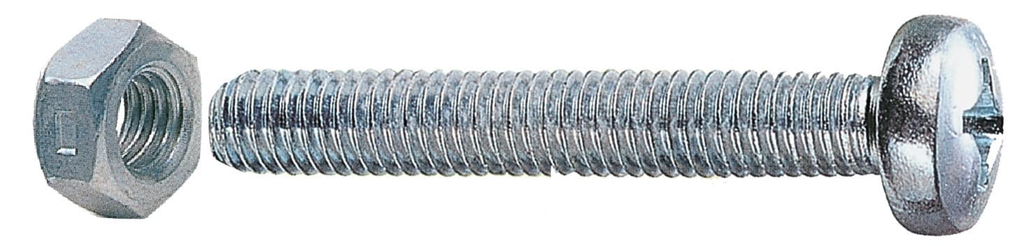 Sc Viti a Metallo T.c. 6 x 40 con Dadi Ambrovit 5 Confezioni da 10 Pezzi - 2