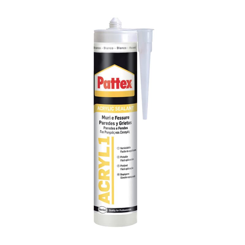Pattex Acril One Bianco 300 ml Cartuccia Henkel Italia 25 Pezzi - 2