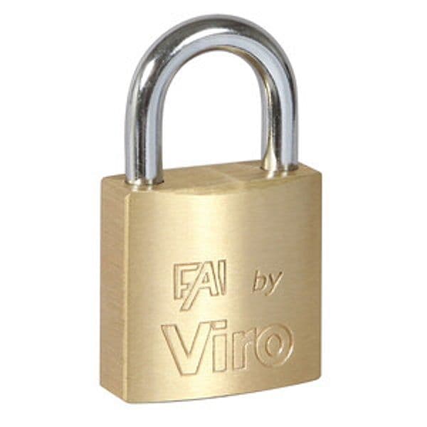 Lucchetto Rettangolare 25 mm Viro 552 Fai 12 Pezzi - 2
