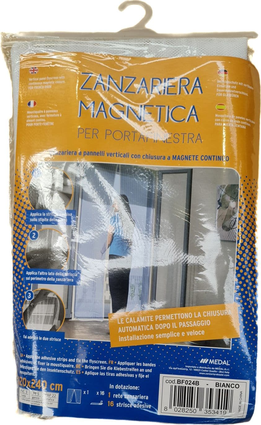 Zanzariera Magnetica 120XH240 Cm Bianco - 2
