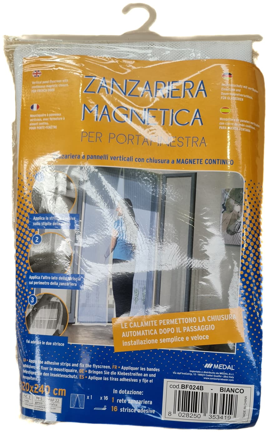 Zanzariera Magnetica 120XH240 Cm Bianco - 2