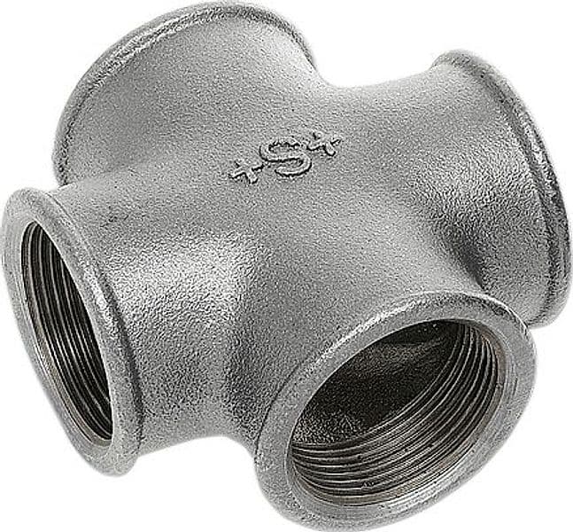 Croce Uguale Ghisa Zincata Ø 1 180 Amaflex 5 Pezzi - 2