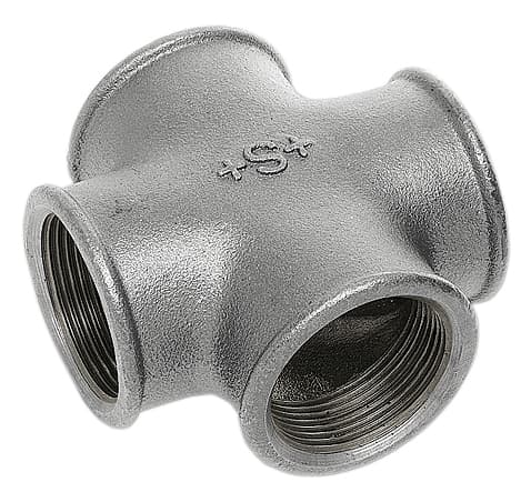Croce Uguale Ghisa Zincata Ø 1 180 Amaflex 5 Pezzi - 2