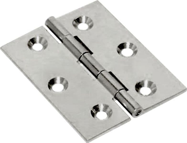 Cerniera Fresata Piana Nichel Satin 40 x 35 mm 24 Pezzi - 2
