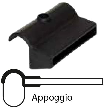 Supporto ad Appoggio in PVC per Asta Ortopedica 10 Pezzi - 2