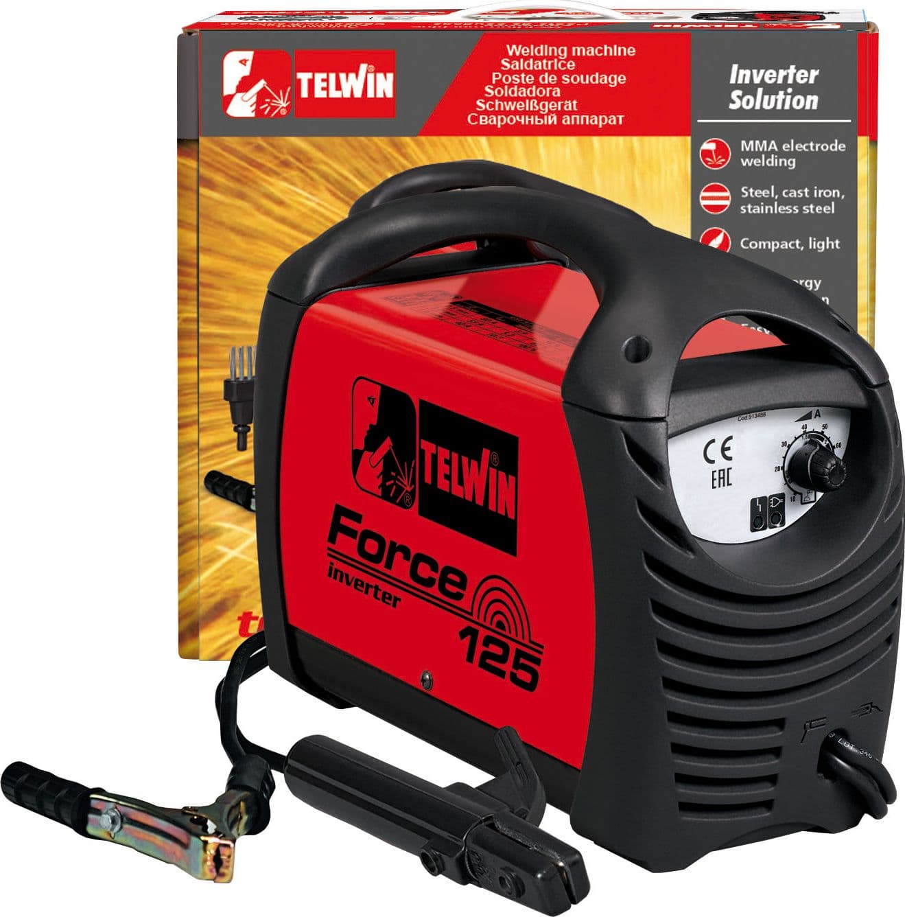 Saldatrice Inverter Force 125 e Kit e Val.cart Telwin - 2