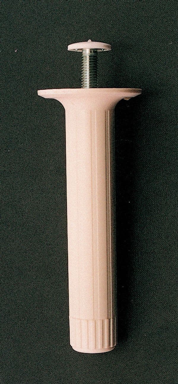 Piedino Regolabile ABS Ø 28 x 120 mm Bianco* 4 Pezzi - 2