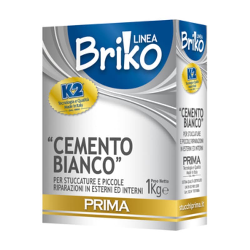 Linea Briko Cemento Bianco da 1 kg 12 Pezzi - 2