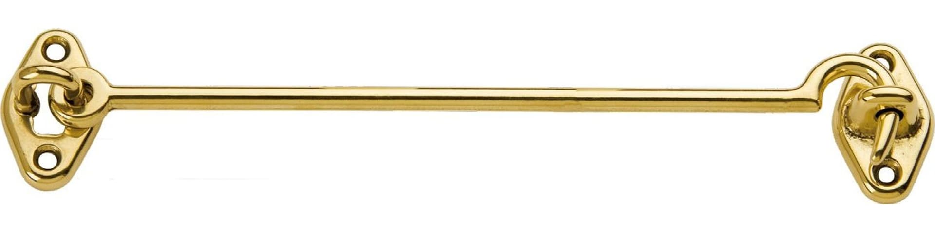 Gancio Fermafinestra Ottone Lucido 200 mm 12 Pezzi - 2