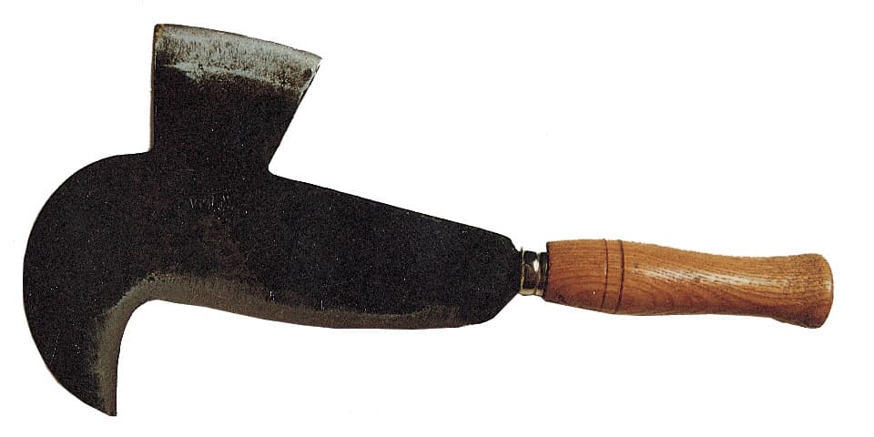 Roncola con Pennato Manico Legno 38 cm - 2