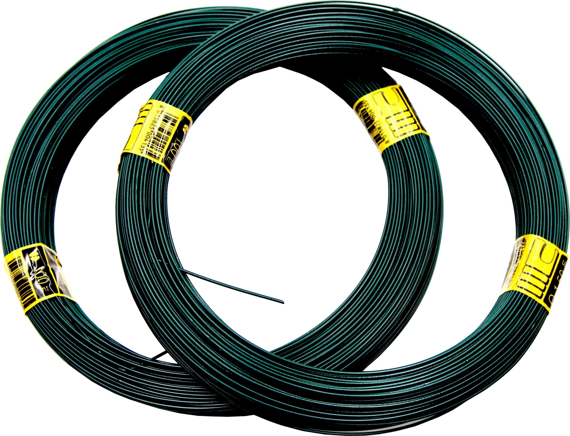 Filo Legatura Plasticato Ø 1 1,5 mm 100 m Verde 25 Rotoli - 2
