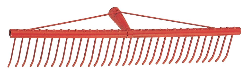 Rastrello a 34 Denti Piatti in Ferro per Erba 60 cm - 2