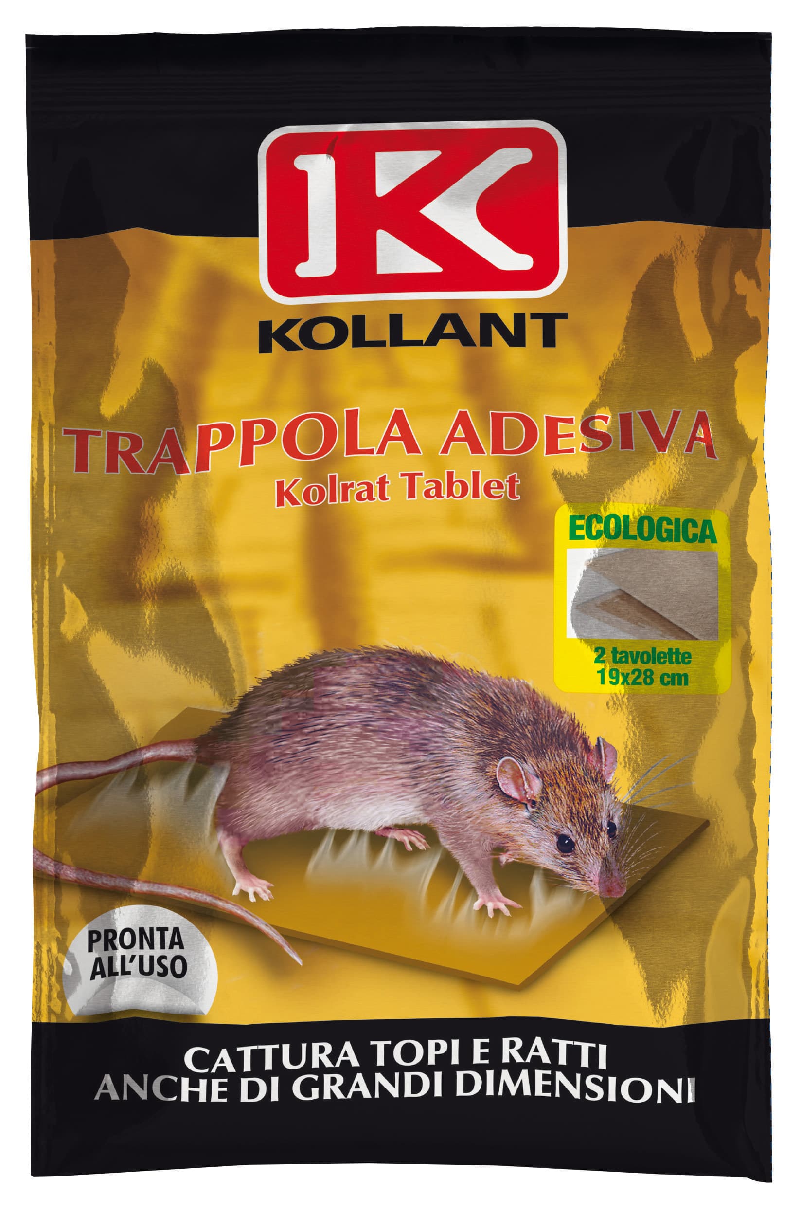 Trappola per Topi Kolrat Tablet 2 Tavolette 19 x 28CM - 2