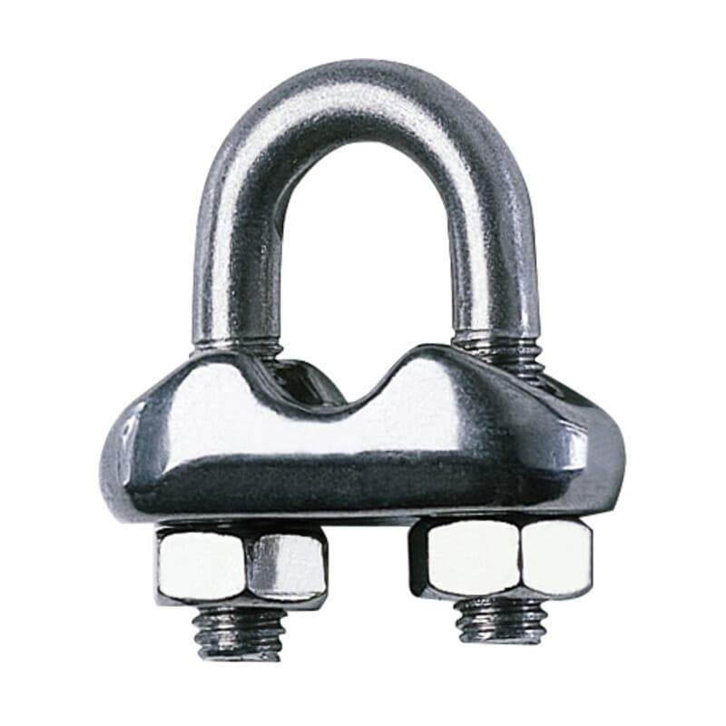 Morsetto Acciaio INOX per Fune Ø 4 mm 30 Pezzi - 2