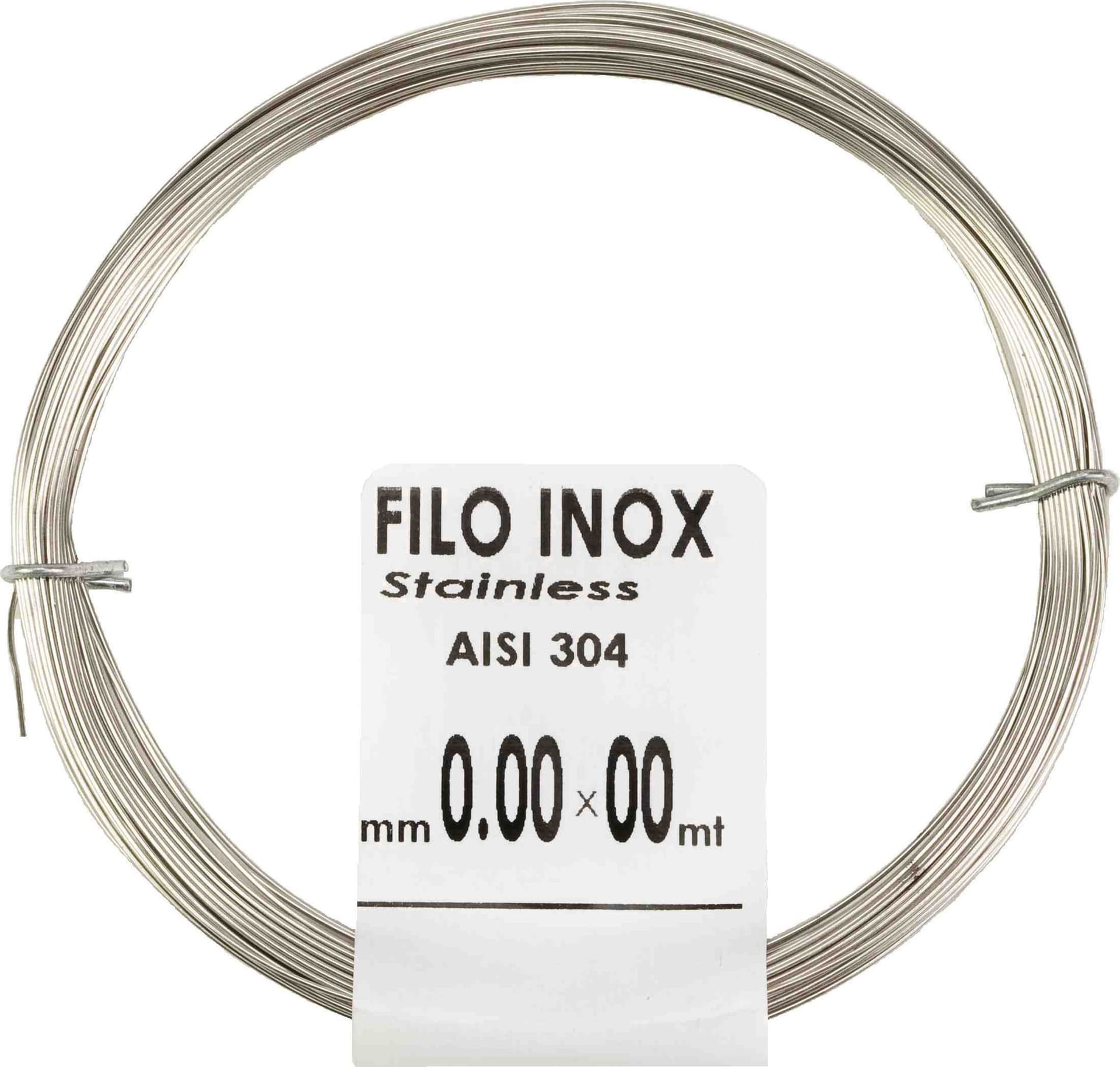 Matassina Filo Acciaio INOX Ø 0,8 mm 10 m Filotecnica 25 Pezzi