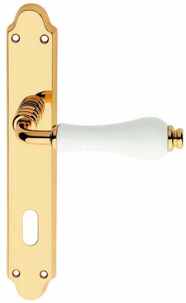 Maniglia Ottone Dalia Q 8 x 90 Ceramica Lucido Bia 1,0 Coppie - 2