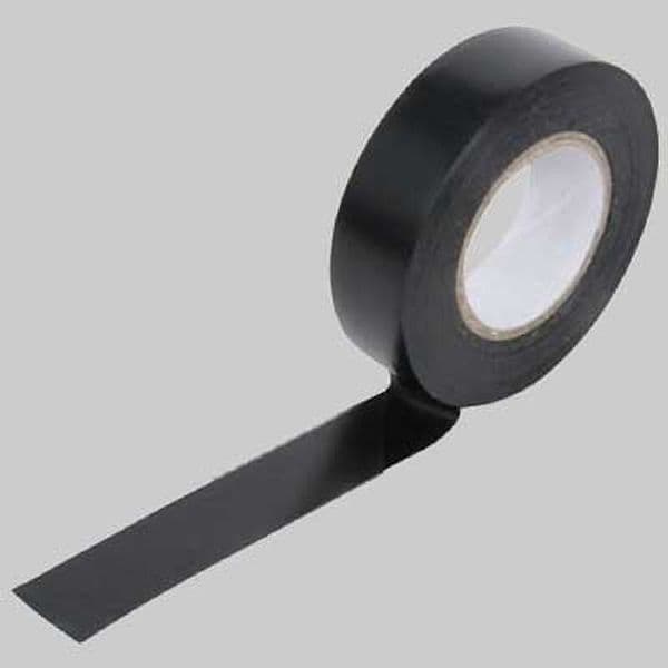 Nastro Isolante Made in Italy Mm 19 x 25 Mt Nero 10 Pezzi