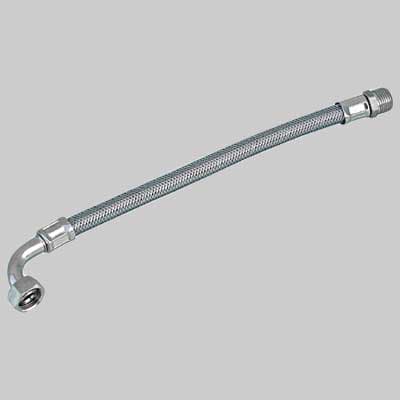 Tubo Flessibile INOX con Curva F ¾ x M ½ Cm 80 Made in Italy - 2