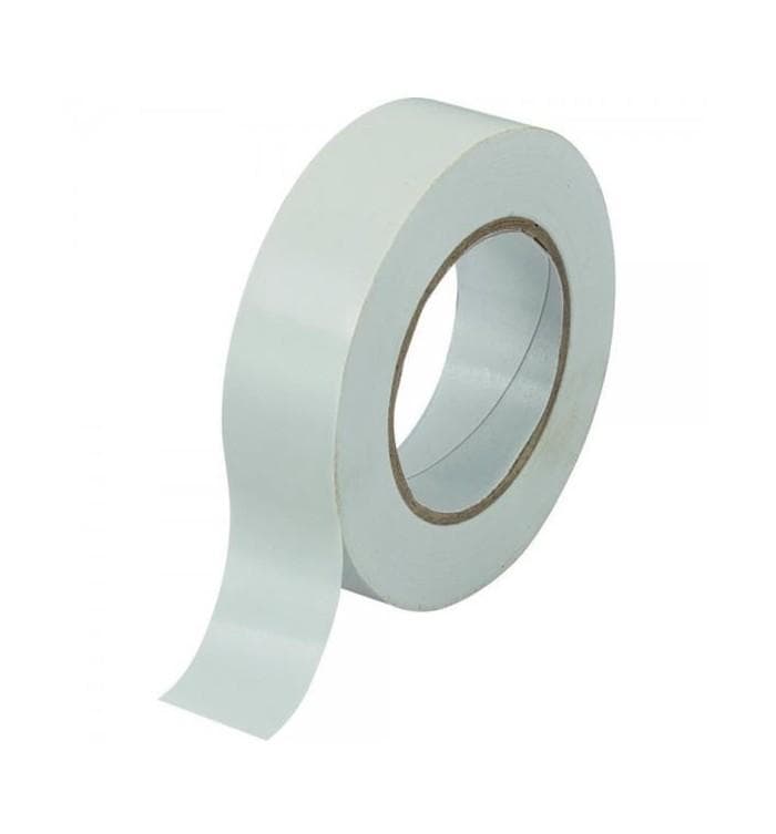 Nastro Isolante Made in Italy Mm 19 x 25 Mt Bianco 10 Pezzi - 2
