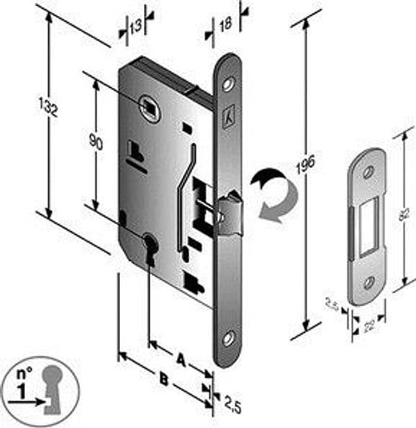 Patent B.bitter 8 x 90 Scrocco Centr Bt E50 Cro con Gac 5 Pezzi – Bonaiti