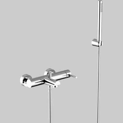 Rubinetto Miscelatore Vasca Esterno con Doccetta Jabil 35 Cromo Teorema - 2