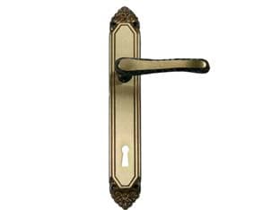 Maniglia Lavinia con Placca in Ottone 70 mm Tipo Leggero 1 Paio - 2