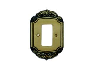 Coprinterruttori Presa Lavinia Piuma in Ottone 20 Pezzi - 2