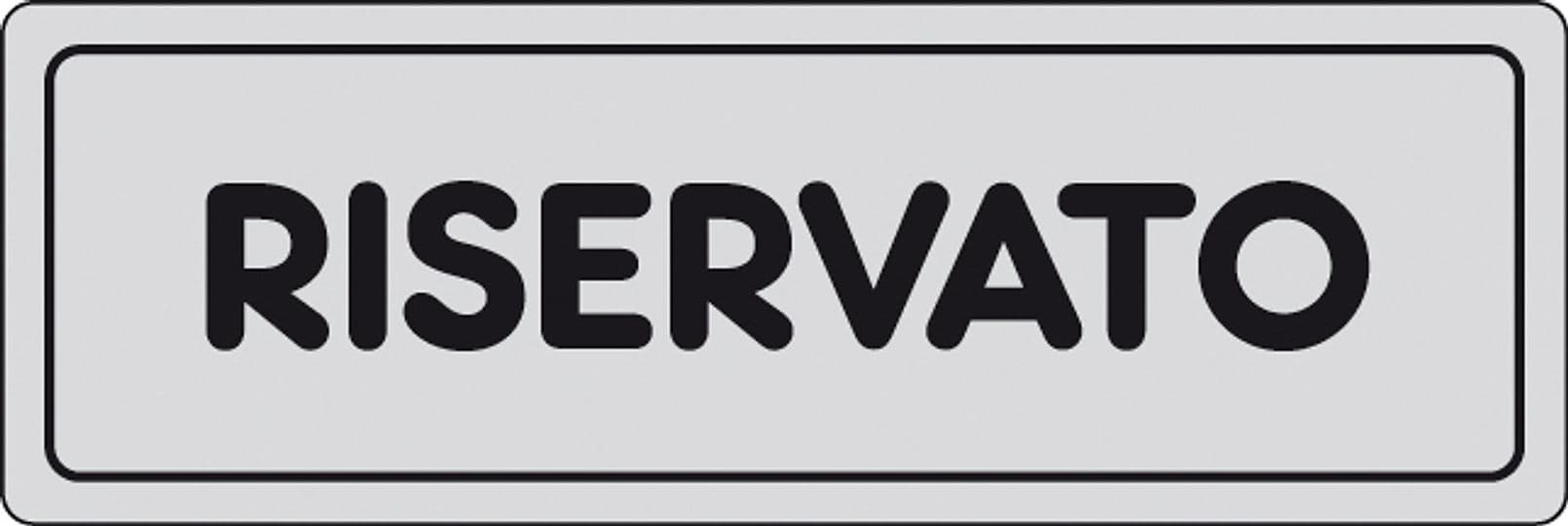 Etichetta Adesiva 150 x 50 Riservato 10 Pezzi - 2