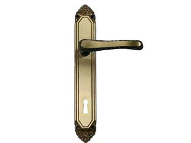 Maniglia Lavinia con Placca in Ottone 90 mm Tipo Leggero 1 Paio - 2