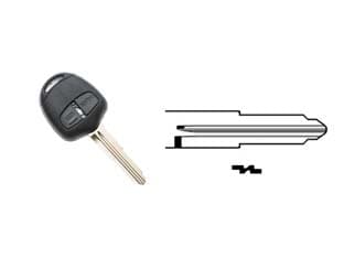 Cover Chiavi per Auto Mitsubishi MIT11RRS2 2 Bottoni Silca - 2
