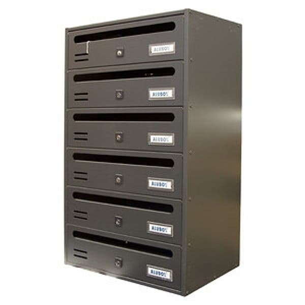 Cassetta Postale Alubox Cubo R 6 38,5 x 25 x 63 Gr Ghisa - 2