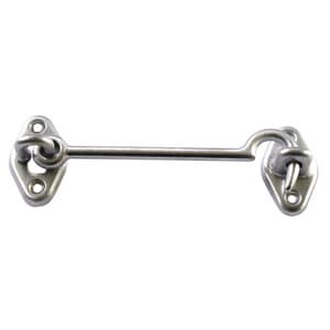 Bl Gancio Fermafinestra Ottone Cromo Sat 80 mm 5,0 Blister - 2