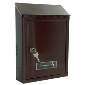 Cassetta Postale Garden Acciaio Marrone TX0080 China Jiangsu Sainty 6 Pezzi - 2