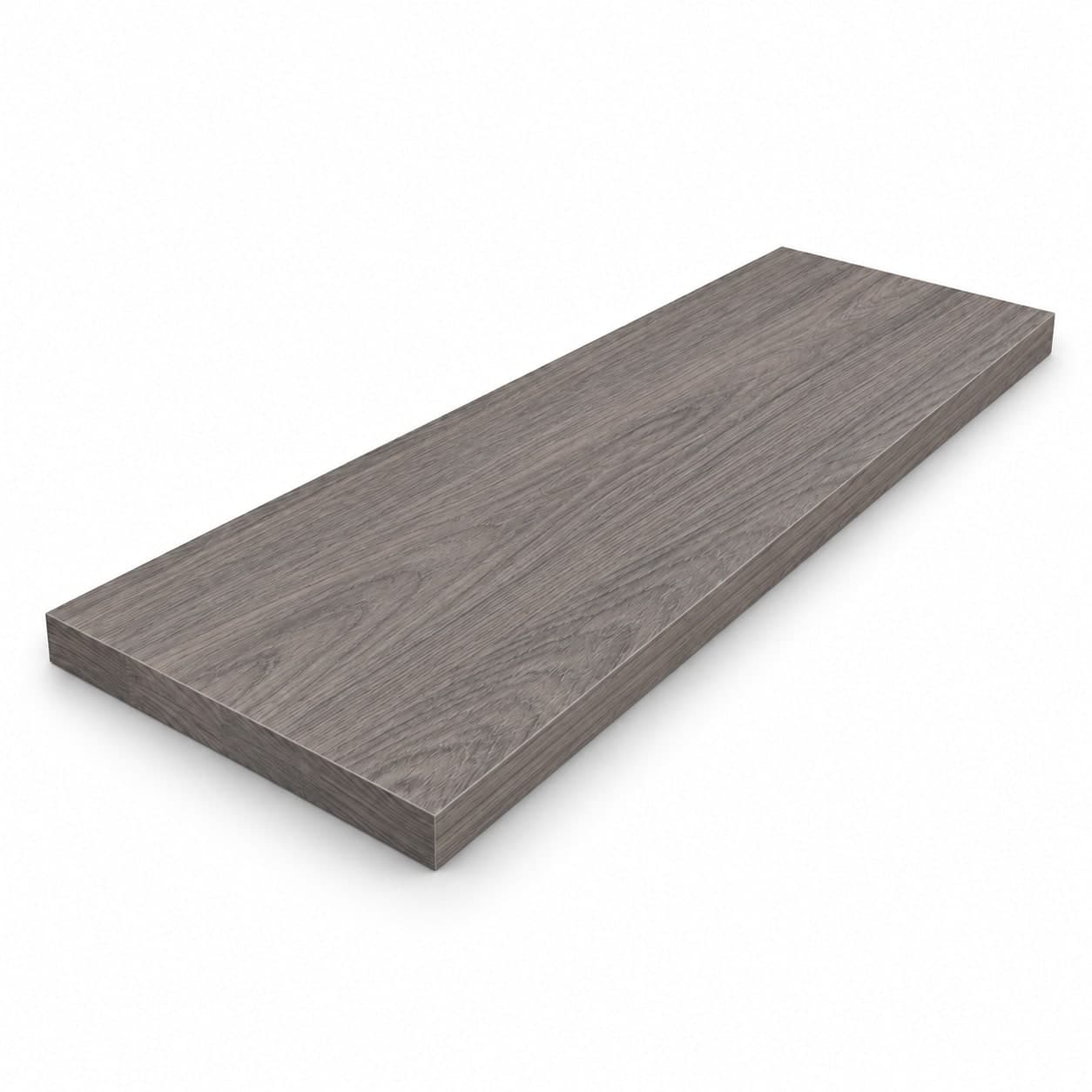 Mensola Squadrata Rovere Grigio 40 x 1,8 x 80 cm 5 Pezzi – Idroweb