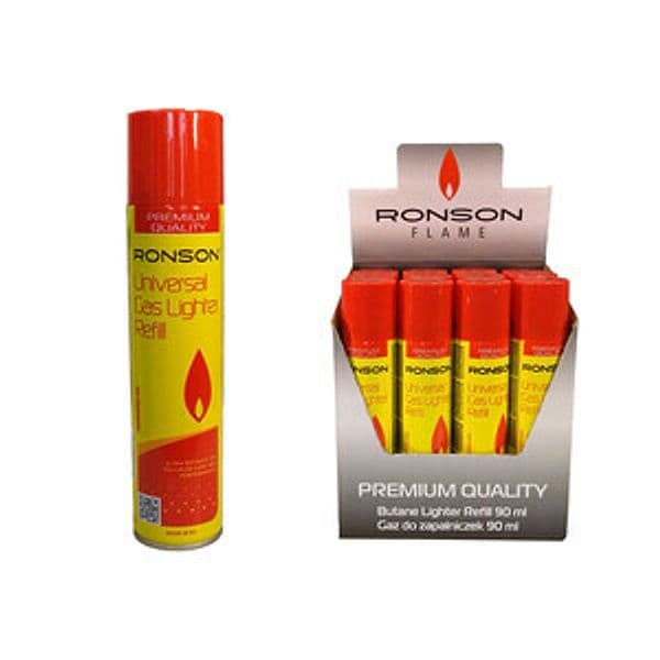 Bomboletta Ricarica Gas 90 ml Ronson RRG10130 12 Pezzi - 2