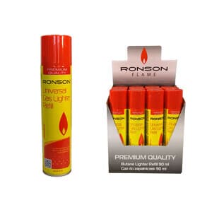 Bomboletta Ricarica Gas 90 ml Ronson RRG10130 12 Pezzi - 2