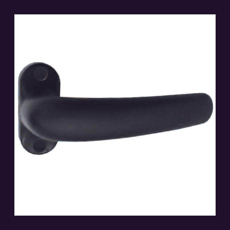 Maniglia per Persiana Q 8 mm Nylon Nero Mezza - 2