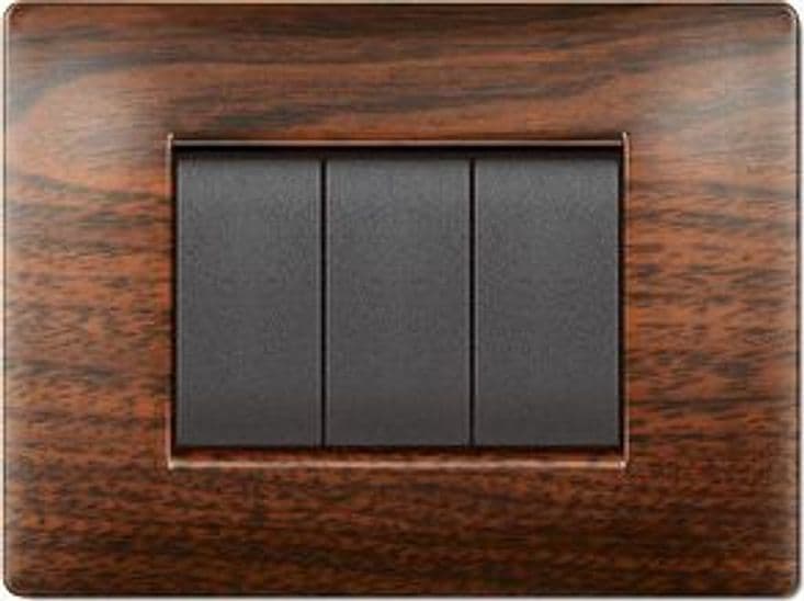 Placca Life Q Living Plast Legno Scuro 7P - 2