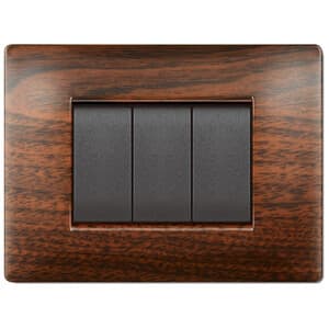 Placca Life Q Living Plast Legno Scuro 7P - 2