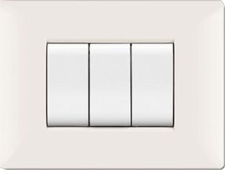 Placca Life Q Living Plast Bianco 4P - 2