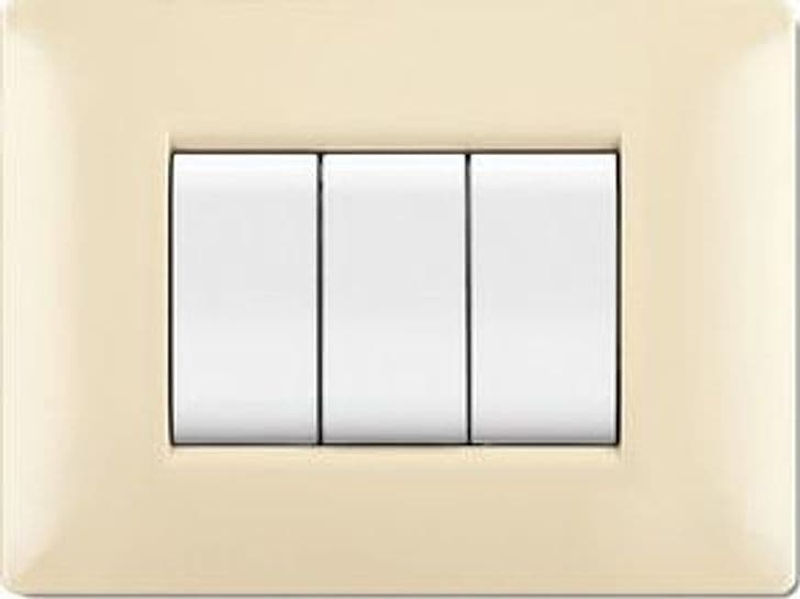Placca Life Q Living Plast Avorio 7P - 2