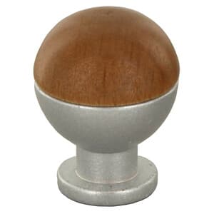 Bl Pomolo Legno Ott 735B Ø 18 mm Noce Ch Botter Luigi 6,0 Blister 2 Pezzi - 2