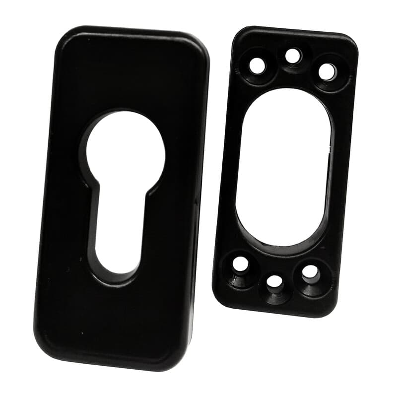 Bocchetta per Persiane 32 x 8 x 68 mm Ovale Nylon 10 Pezzi - 2