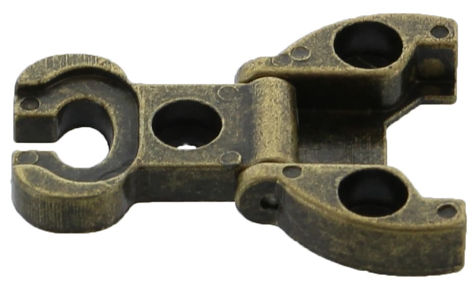 Cerniera per Mobili A0054 Bronzo Antic 32 x 34 mm 10 Pezzi - 2