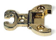 Cerniera per Mobili A0054 Ottonata 32 x 34 mm 10 Pezzi - 2